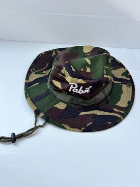 Rebel Camo Boonie Hat Military Style Bucket Hat Outdoor Hiking Cap